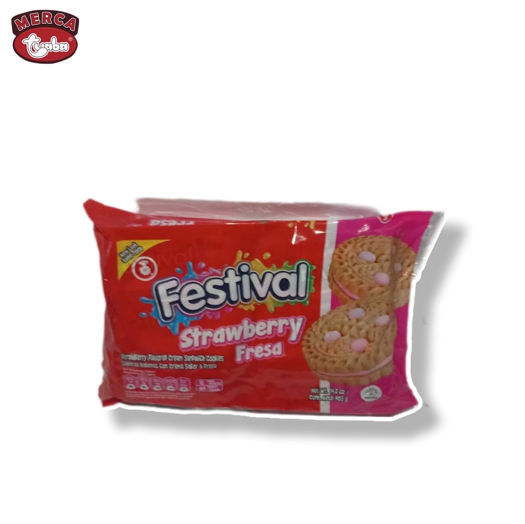 Galleta Rellena con Crema de Fresa (1 pack x 12 ud)