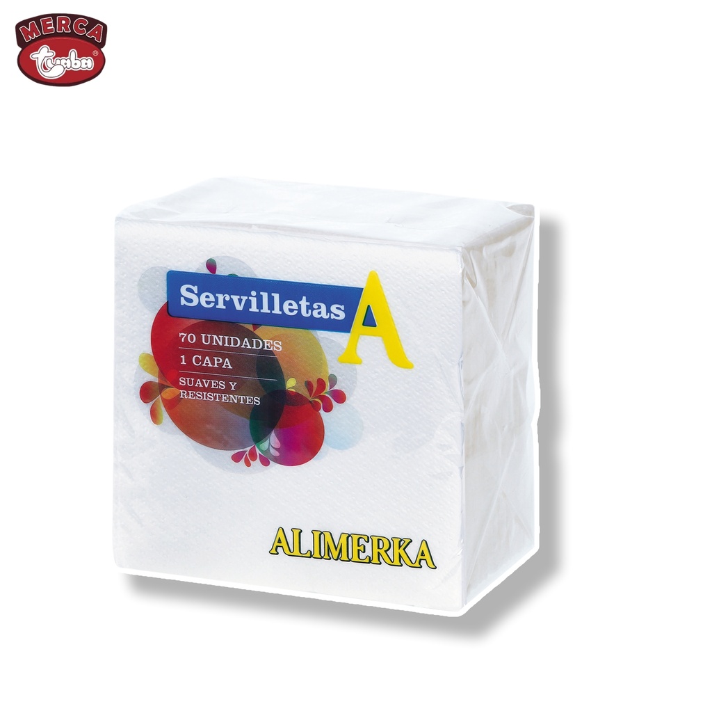 Servilletas blancas ALIMERKA 30X30 (70 uds)