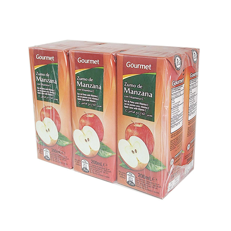 Zumo Gourmet Manzana 200Ml (Pack 6)