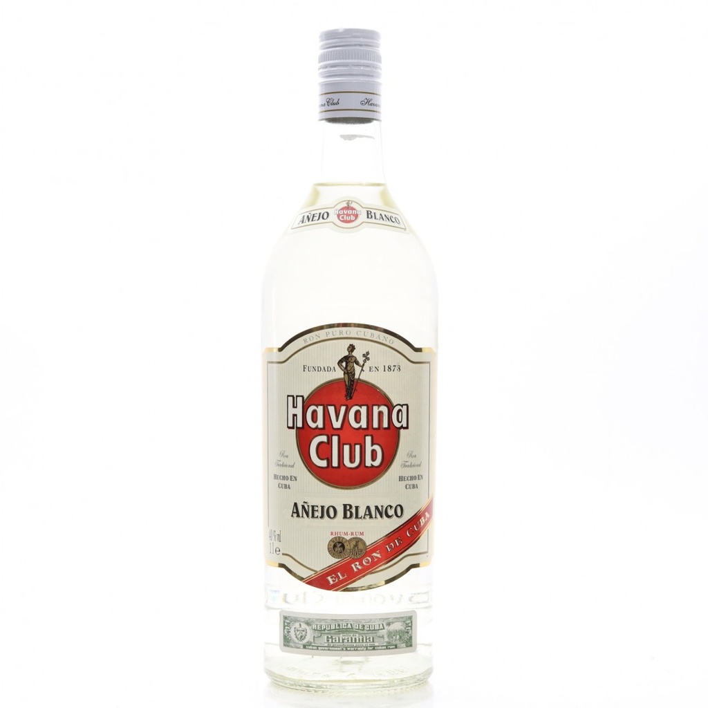 Botella de Ron Havana Club Añejo Blanco