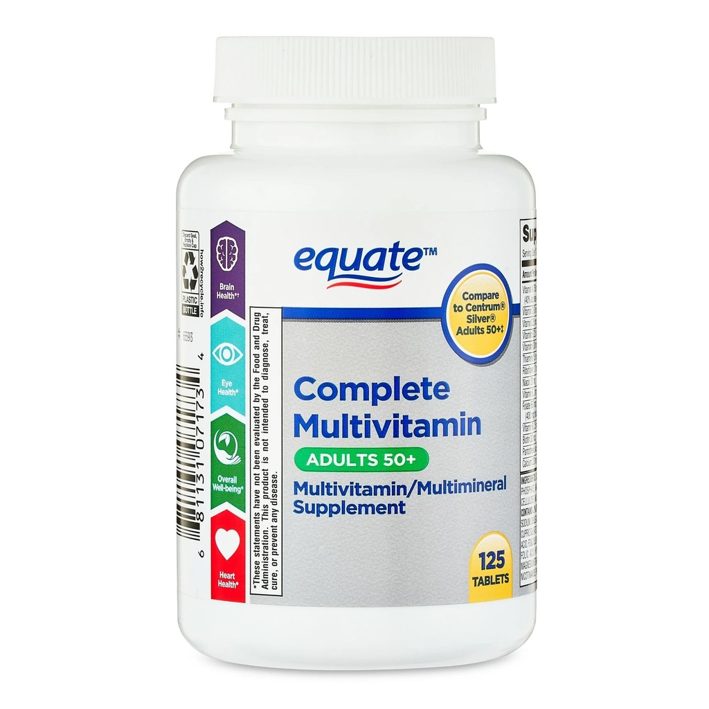 Multivitaminas de Adulto Equate 125 mg 125ud