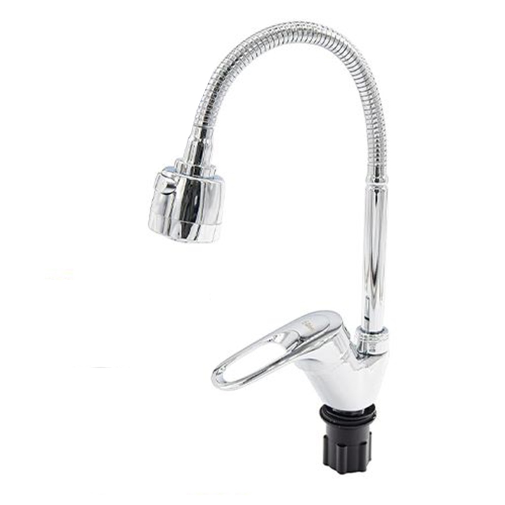 Grifo monomando cuello flexible para fregadero