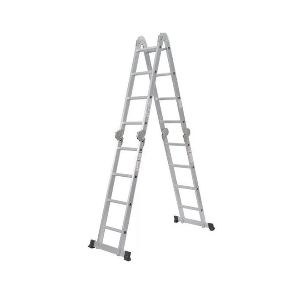 Escalera multifuncional de aluminio reforzado