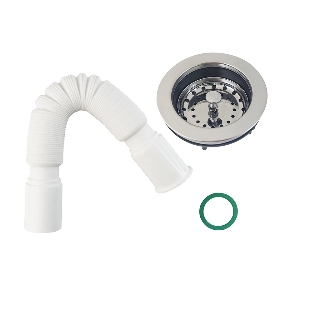 Trampa flexible con canasta para fregadero 1-1/2&quot;