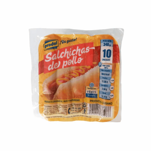 Salchichas de pollo 10u (340g)