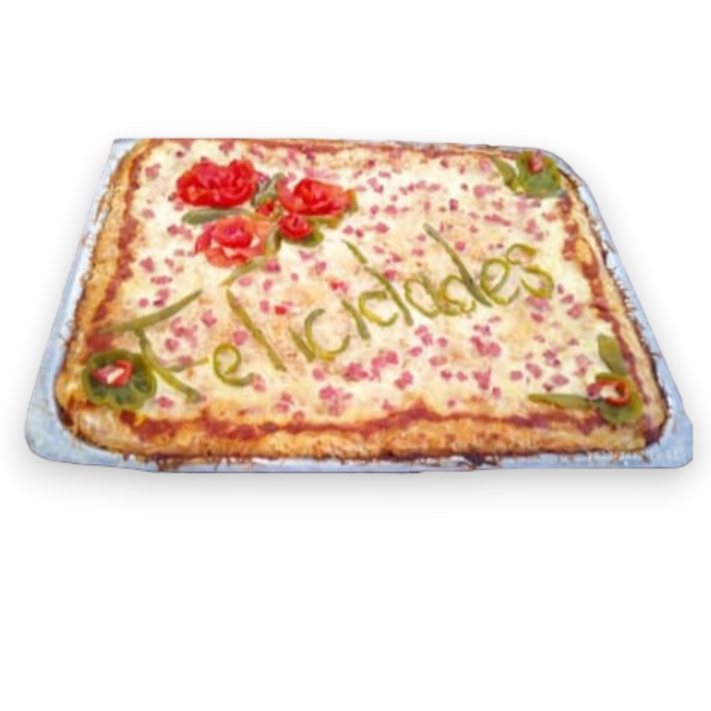 Pizza Familiar de Jamón y Queso