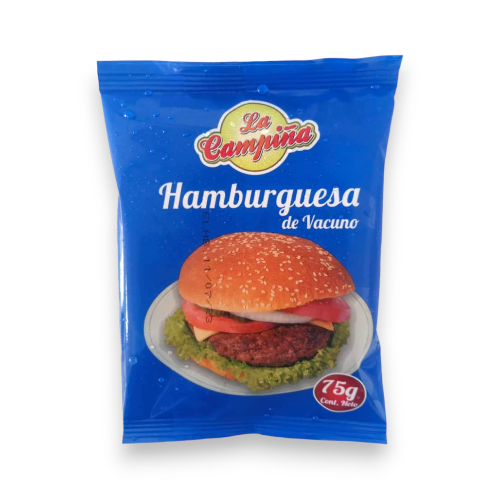 Hamburguesas de Vacuno (Res) 75g (3unidades)