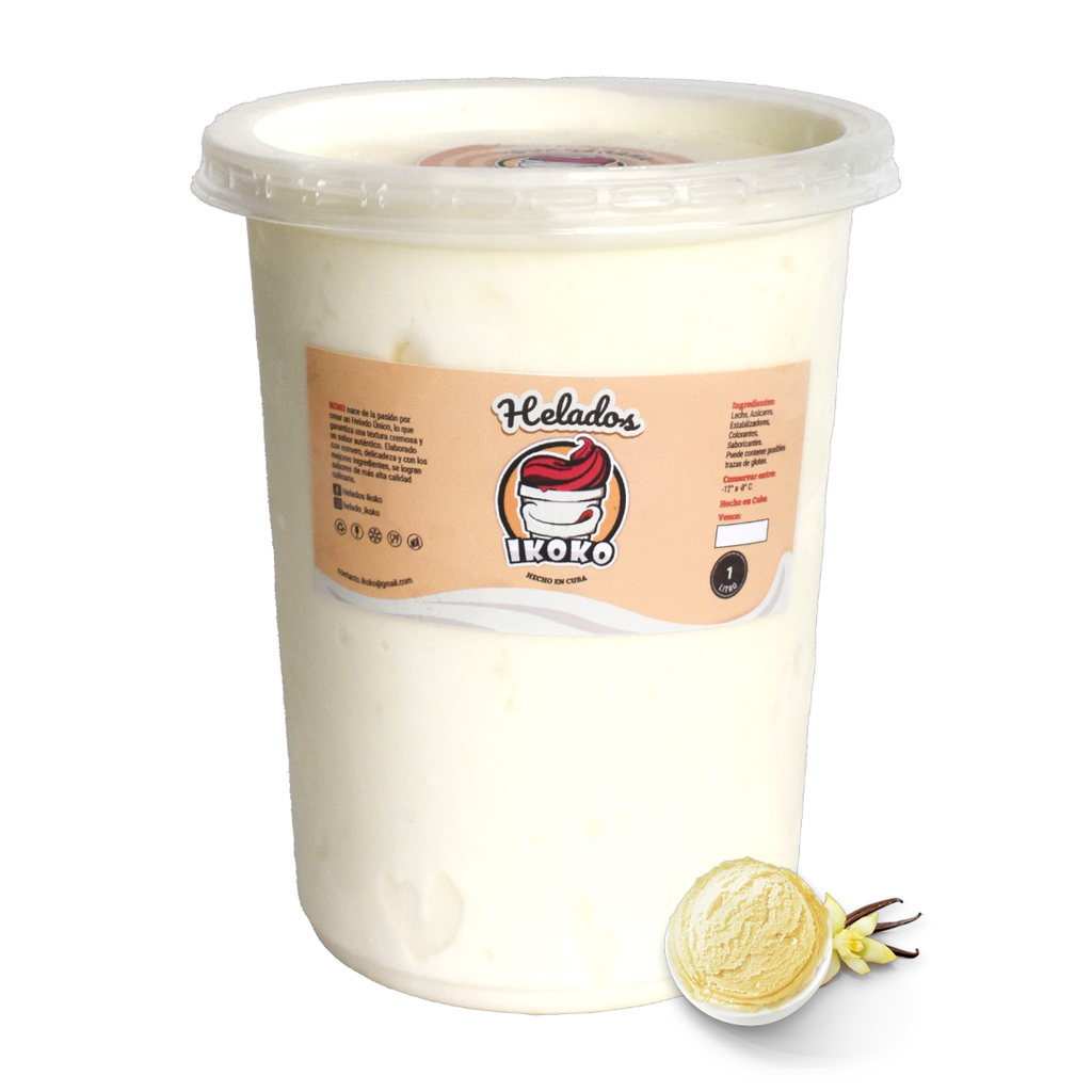 Helado de Vainilla (1 Lt) IKOKO