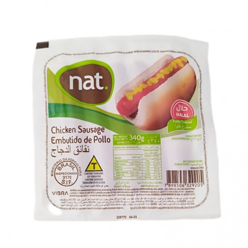 Salchichas de pollo NAT 340g