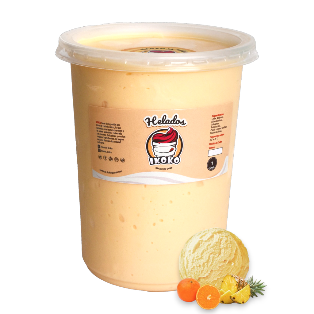 Helado de Naranja Piña (1 Lt) IKOKO