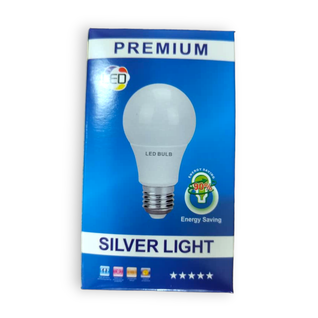 Bombillo Led redondo Luz Blanca 7W Silver Light